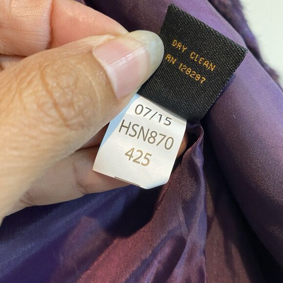 Purple Faux Fur Soft Vest Small Vntg Y2K Retro Indie Soft girl - Picture 6 of 8